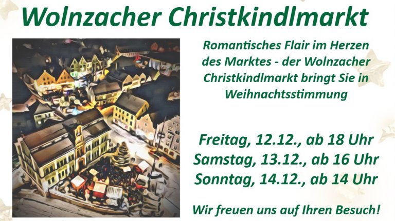 Grossansicht in neuem Fenster: Wolnzacher Weihnacht Christkindlmarkt Teaserbild Grossansicht in neuem Fenster: Wolnzacher Weihnacht Christkindlmarkt Teaserbild